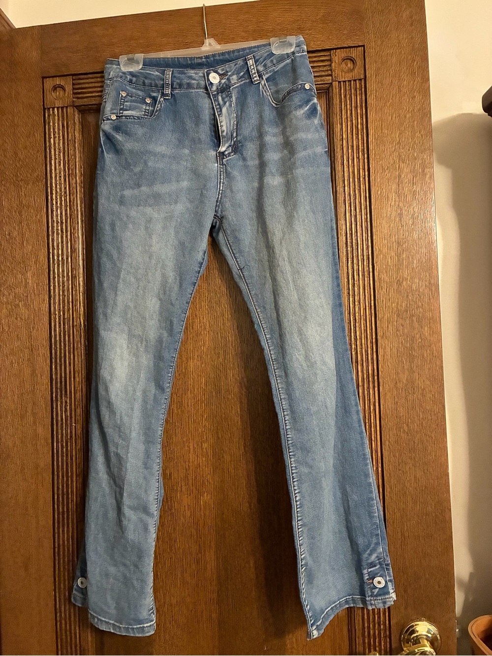 Women's Light Wash Flare Jeans - Classic Blue